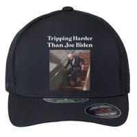 Tripping Harder Than Joe Biden Flexfit Unipanel Trucker Cap