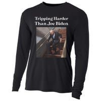 Tripping Harder Than Joe Biden Cooling Performance Long Sleeve Crew