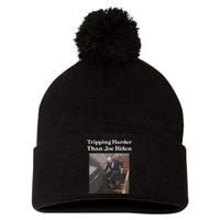 Tripping Harder Than Joe Biden Pom Pom 12in Knit Beanie