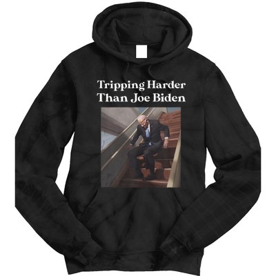 Tripping Harder Than Joe Biden Tie Dye Hoodie