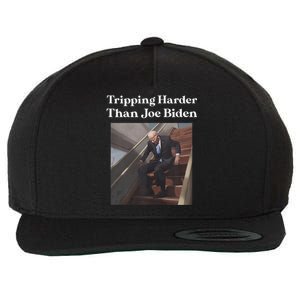 Tripping Harder Than Joe Biden Wool Snapback Cap