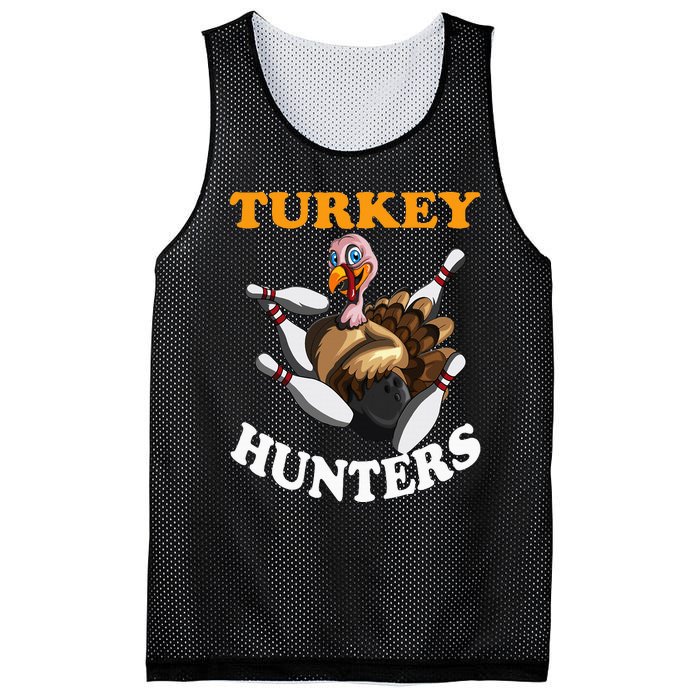 Turkey Hunters Turkey Thanksgiving Bowling Bahn Bowling Mesh Reversible Basketball Jersey Tank