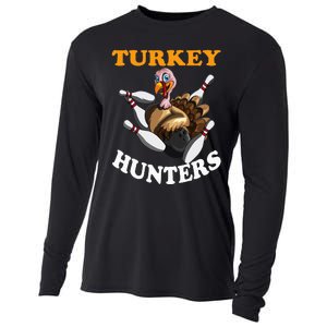 Turkey Hunters Turkey Thanksgiving Bowling Bahn Bowling Cooling Performance Long Sleeve Crew