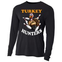 Turkey Hunters Turkey Thanksgiving Bowling Bahn Bowling Cooling Performance Long Sleeve Crew