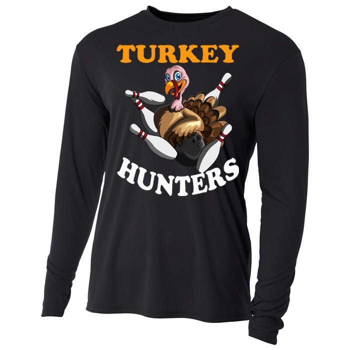 Turkey Hunters Turkey Thanksgiving Bowling Bahn Bowling Cooling Performance Long Sleeve Crew