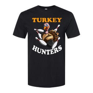 Turkey Hunters Turkey Thanksgiving Bowling Bahn Bowling Softstyle CVC T-Shirt