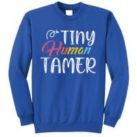 Tiny Hu Tamer Daycare Provider Teacher Giftsitter Mom Gift Sweatshirt