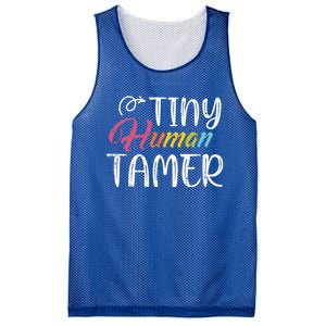 Tiny Hu Tamer Daycare Provider Teacher Giftsitter Mom Gift Mesh Reversible Basketball Jersey Tank