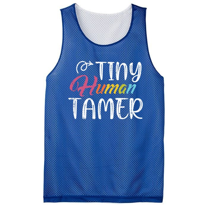 Tiny Hu Tamer Daycare Provider Teacher Giftsitter Mom Gift Mesh Reversible Basketball Jersey Tank