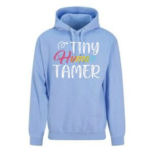 Tiny Hu Tamer Daycare Provider Teacher Giftsitter Mom Gift Unisex Surf Hoodie