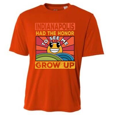 The Honor To See Me Grow Up Had The Sun And Indianapolis Cool Gift Cooling Performance Crew T-Shirt