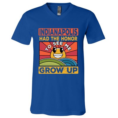 The Honor To See Me Grow Up Had The Sun And Indianapolis Cool Gift V-Neck T-Shirt