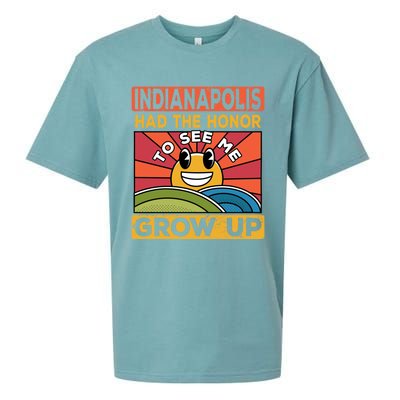 The Honor To See Me Grow Up Had The Sun And Indianapolis Cool Gift Sueded Cloud Jersey T-Shirt