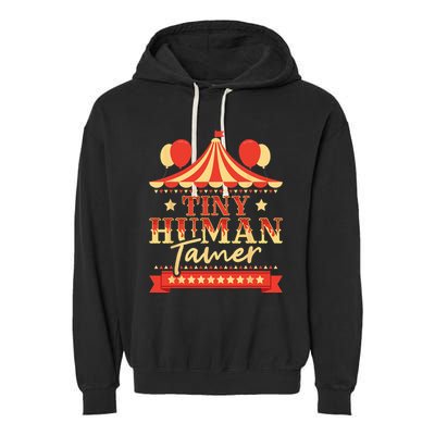 Tiny Human Tamer Circus Birthday Party Circus Costume Garment-Dyed Fleece Hoodie