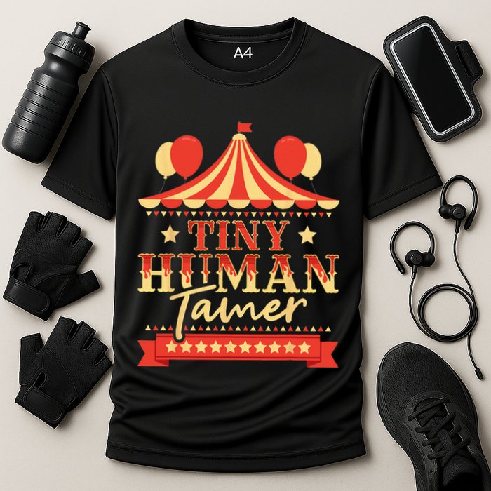 Tiny Human Tamer Circus Birthday Party Circus Costume Cooling Performance Crew T-Shirt