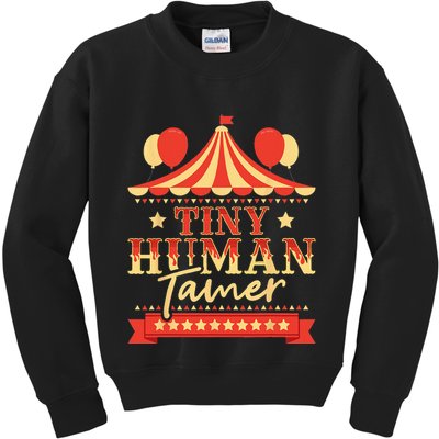 Tiny Human Tamer Circus Birthday Party Circus Costume Kids Sweatshirt