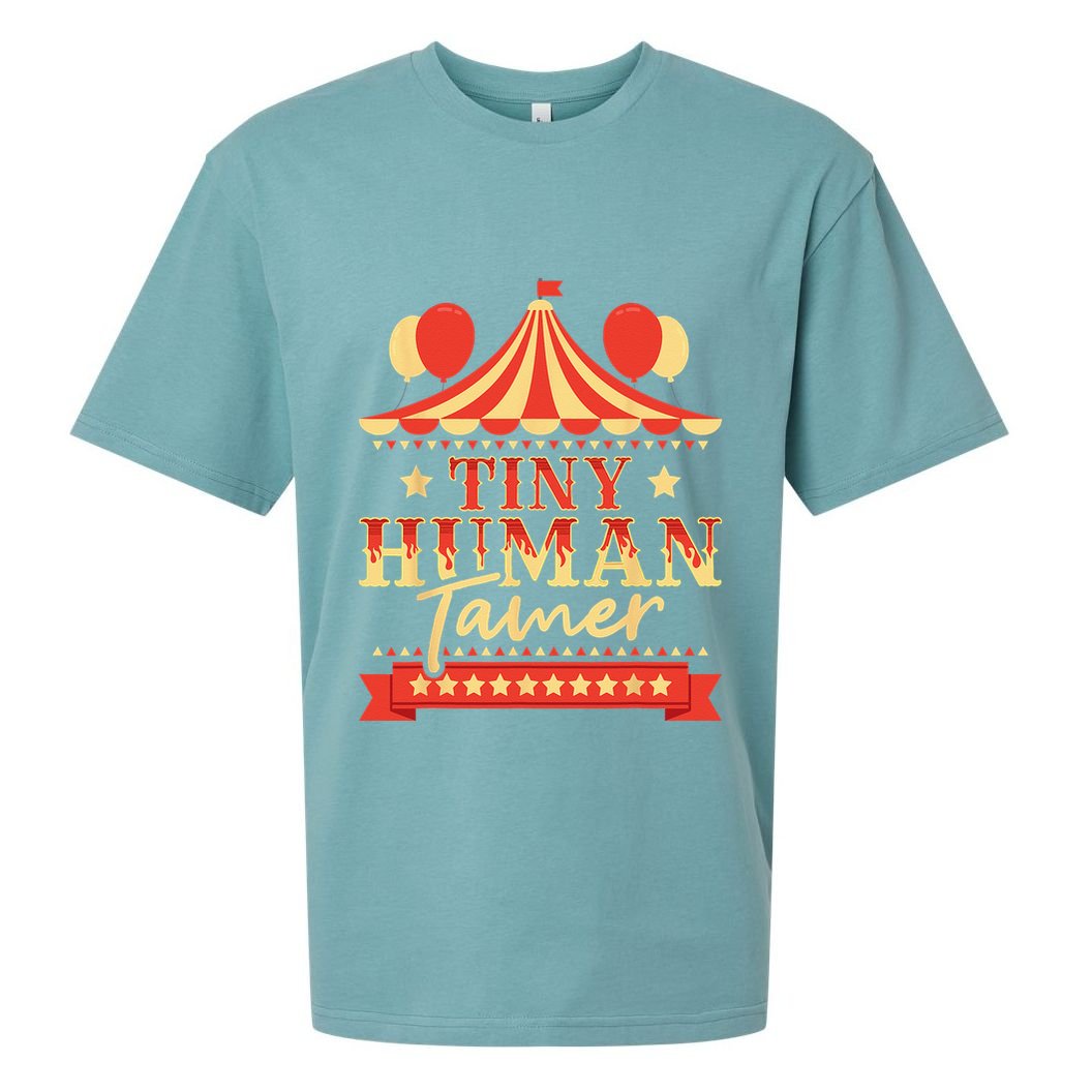 Tiny Human Tamer Circus Birthday Party Circus Costume Sueded Cloud Jersey T-Shirt