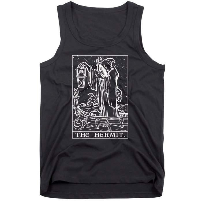 The Hermit Tarot Card Tank Top