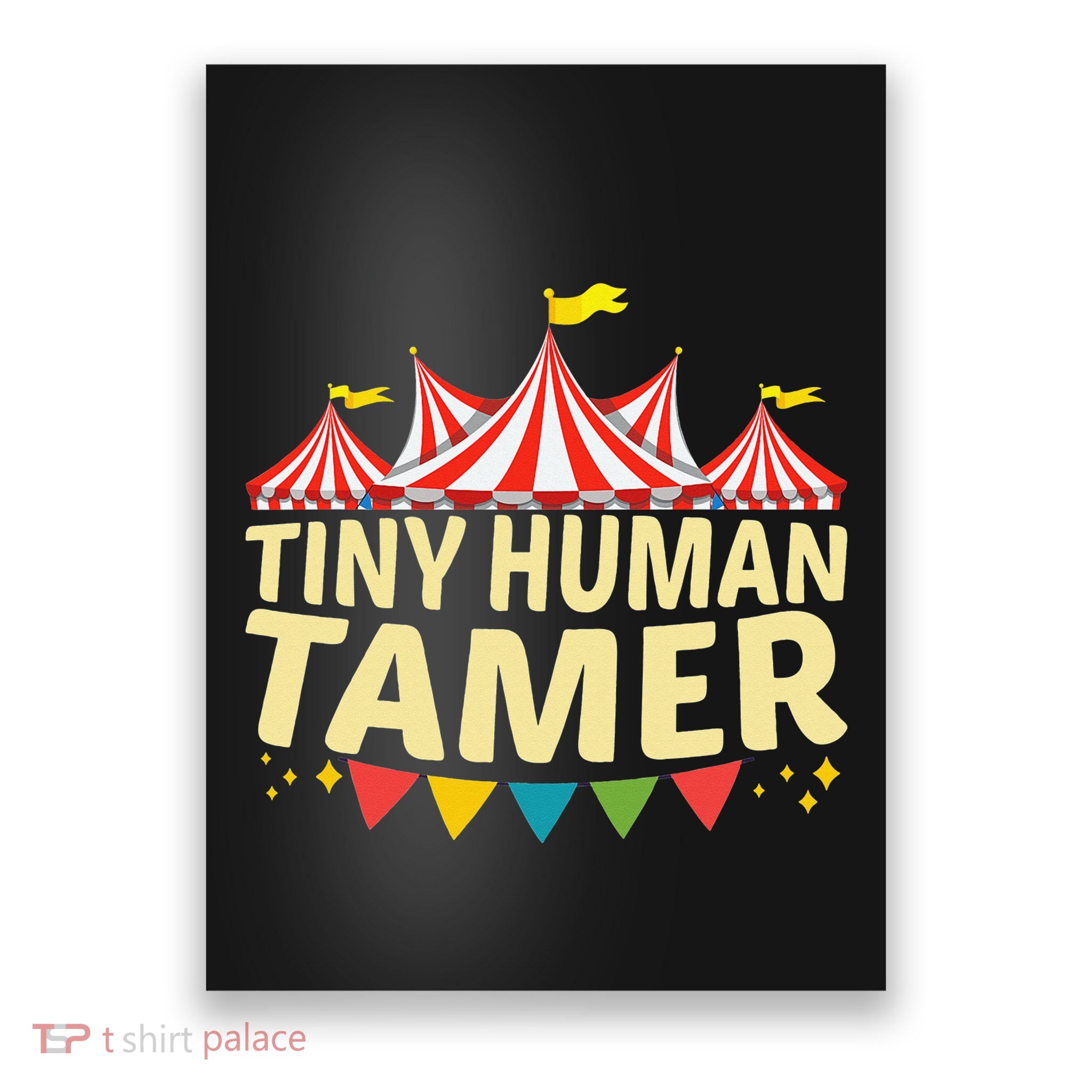 Tiny Human Tamer Funny Aesthetic Circus Art Carnival Poster