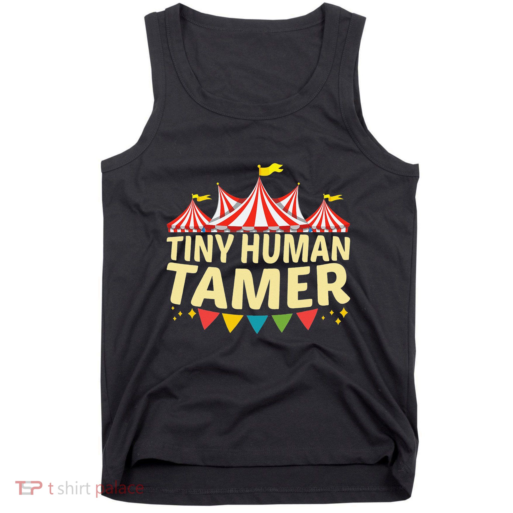 Tiny Human Tamer Funny Aesthetic Circus Art Carnival Tank Top