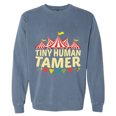 Tiny Human Tamer Funny Aesthetic Circus Art Carnival Garment-Dyed Sweatshirt