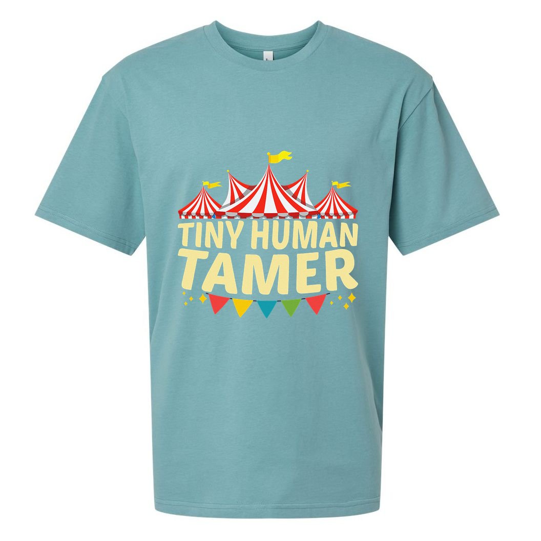 Tiny Human Tamer Funny Aesthetic Circus Art Carnival Sueded Cloud Jersey T-Shirt