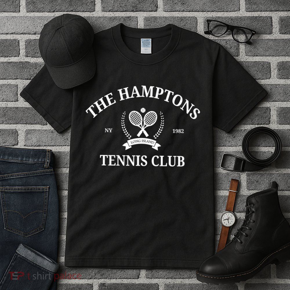 The Hamptons Tennis Club Vintage Style Aesthetic Crewneck Tall T-Shirt