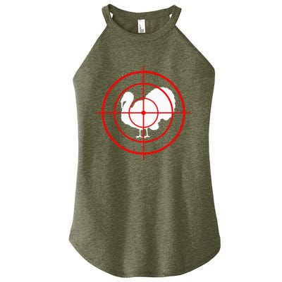 Turkey Hunting Thanksgiving Funny Turkey Hunter Women's Perfect Tri Rocker Tank