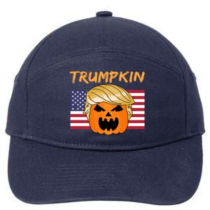 Trump Halloween Trumpkin Cute Gift 7-Panel Snapback Hat