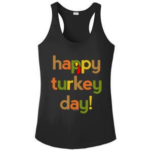 Thanksgiving Happy Turkey Day Fall Thankful Great Gift Ladies PosiCharge Competitor Racerback Tank