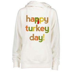 Thanksgiving Happy Turkey Day Fall Thankful Great Gift Womens Funnel Neck Pullover Hood