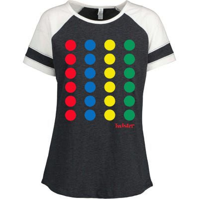 Twister Halloween Twister Board Costume Enza Ladies Jersey Colorblock Tee