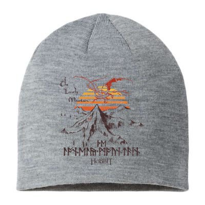 The Hobbit The Lonely Mountain Dragon Sunset Sustainable Beanie