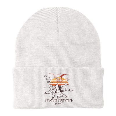 The Hobbit The Lonely Mountain Dragon Sunset Knit Cap Winter Beanie