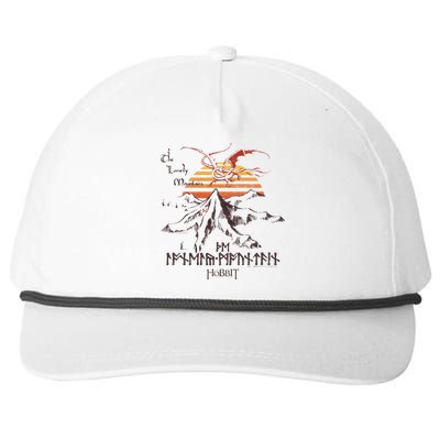 The Hobbit The Lonely Mountain Dragon Sunset Snapback Five-Panel Rope Hat