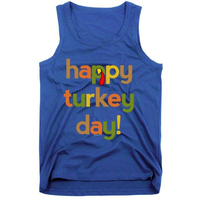 Thanksgiving Happy Turkey Day Fall Thankful Gift Tank Top