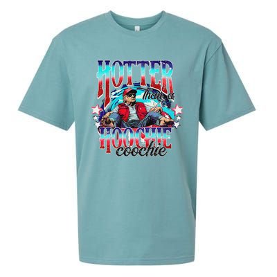 Trump Hotter Than A Hoochie Coochie Funny Sueded Cloud Jersey T-Shirt