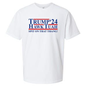 Trump Hawk Tuah 24 Spit On That Thang Sueded Cloud Jersey T-Shirt