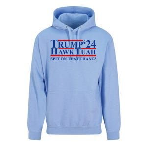 Trump Hawk Tuah 24 Spit On That Thang Unisex Surf Hoodie