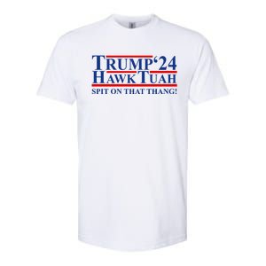 Trump Hawk Tuah 24 Spit On That Thang Softstyle CVC T-Shirt