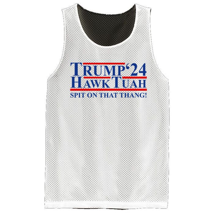 Trump Hawk Tuah 24 Spit On That Thang Mesh Reversible Basketball Jersey Tank