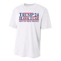 Trump Hawk Tuah 24 Spit On That Thang Performance Sprint T-Shirt