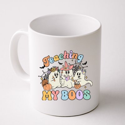 Teacher Halloween Teaching My Boos Ghost Funny Coffee Mug