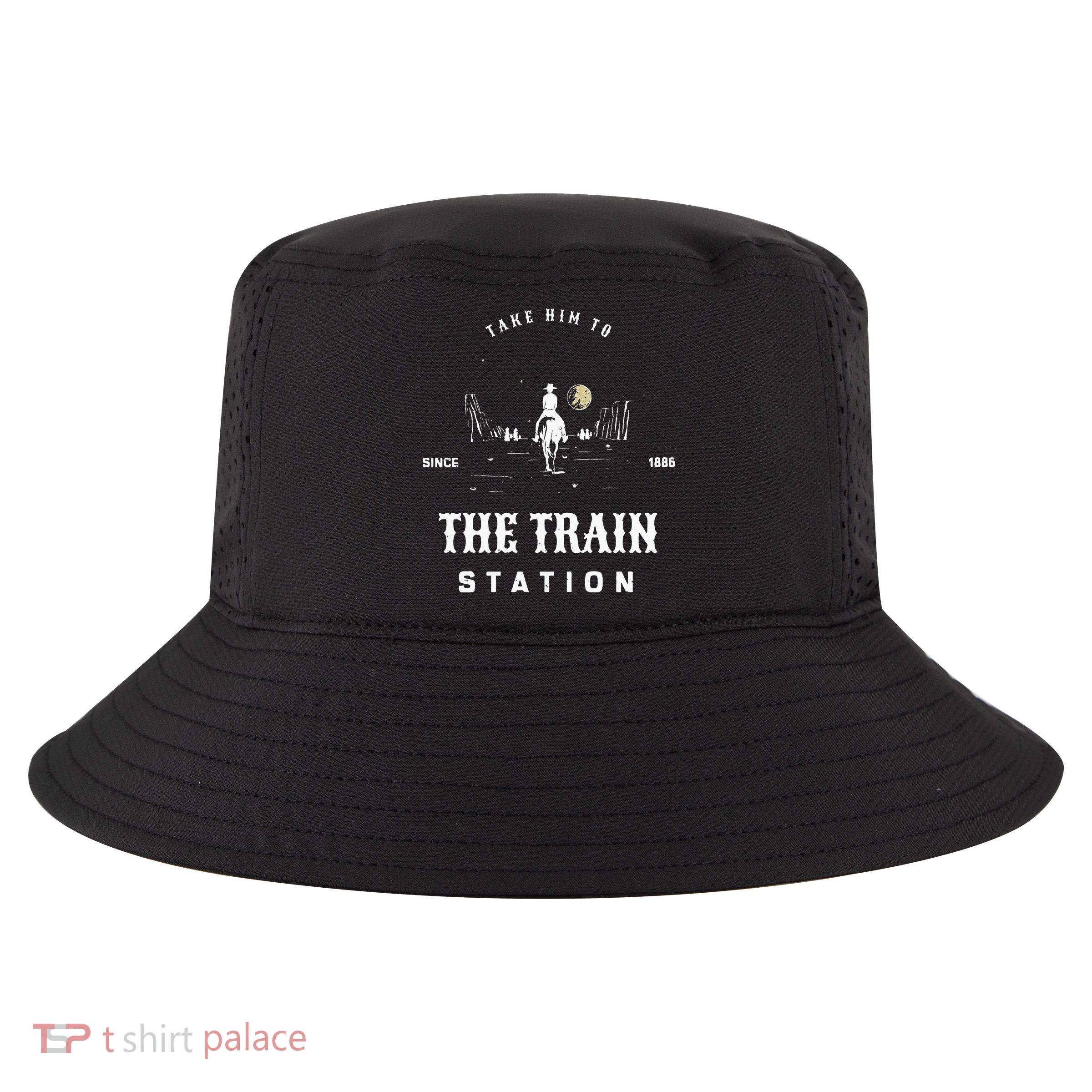 Take Him To The Train Station Cool Comfort Performance Bucket Hat