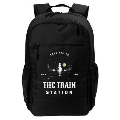 Take Him To The Train Station Backpack