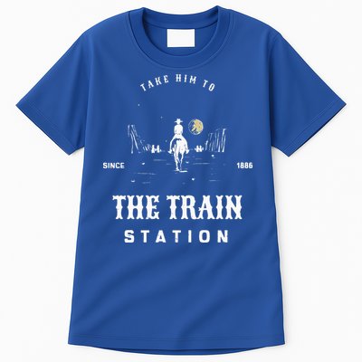 Take Him To The Train Station Tall T-Shirt