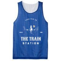 Take Him To The Train Station Mesh Reversible Basketball Jersey Tank