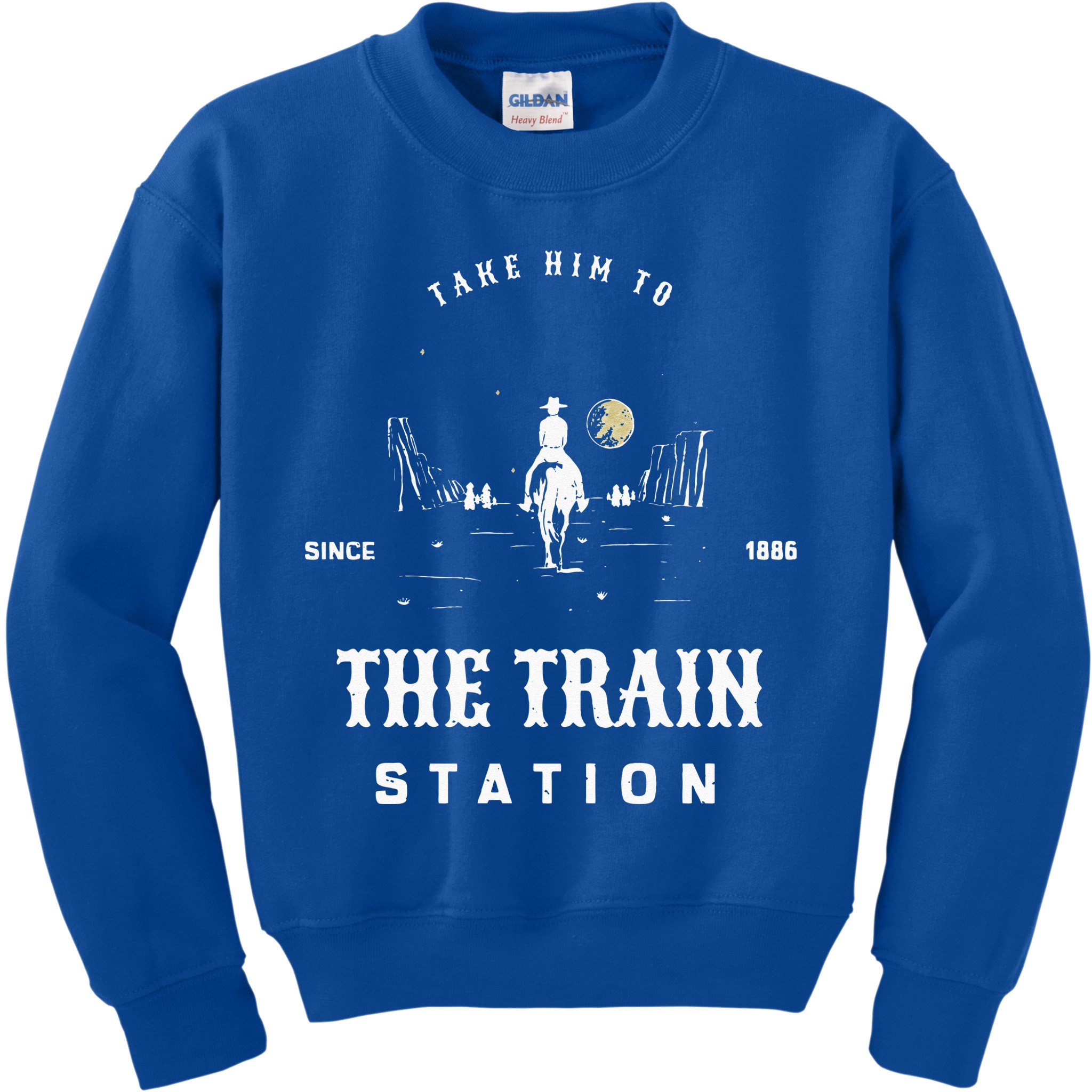 Take Him To The Train Station Kids Sweatshirt