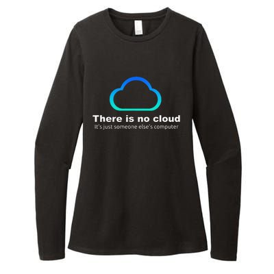 Tech Humor There is no cloud ..just someone else's computer Womens CVC Long Sleeve Shirt