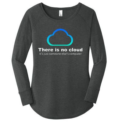 Tech Humor There is no cloud ..just someone else's computer Women's Perfect Tri Tunic Long Sleeve Shirt